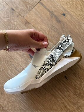 Dr shcholls white snakeskin sneakers
